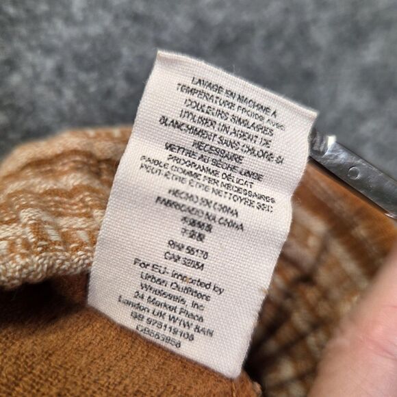 Free People Pants Womens Large Rust Striped Boho Elastic Waist Gauze Cotton - Picture 10 of 10